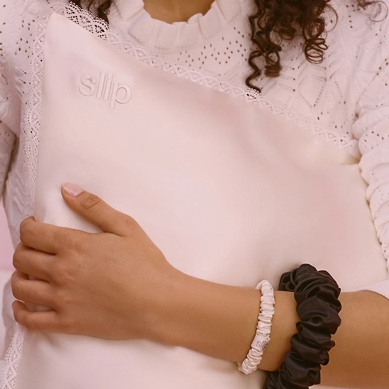 slip coffret cadeau queen pure soie avec ruban dentelle - charme