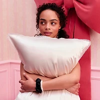 slip coffret cadeau queen pure soie avec ruban dentelle - charme