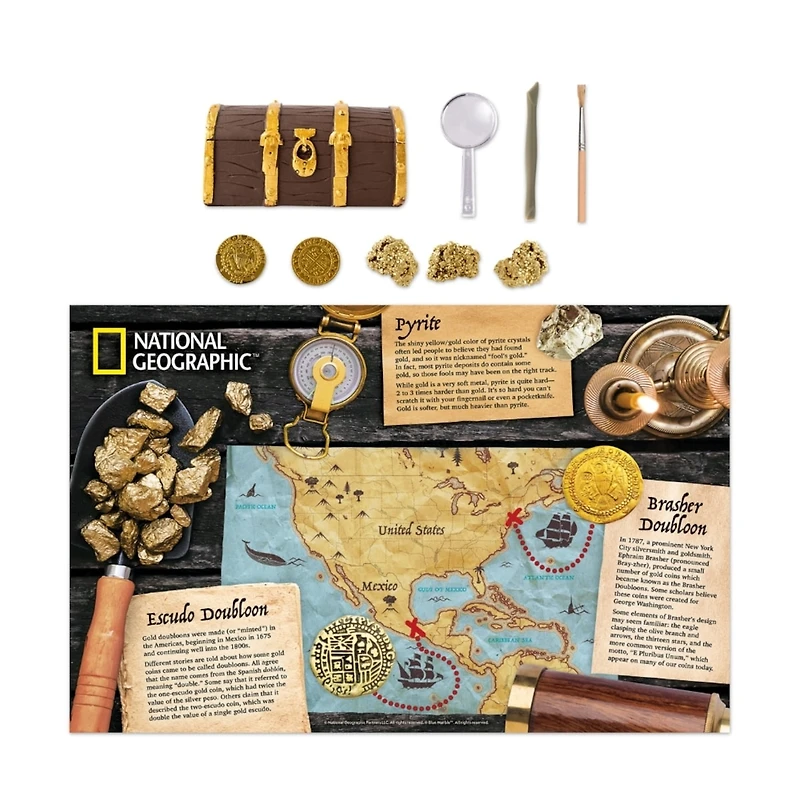 Kit de fouille de doubloon en or National Geographic