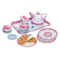 20 pc Metal Tea Set - Unicorn