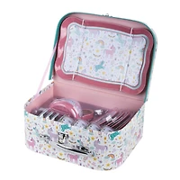 20 pc Metal Tea Set - Unicorn