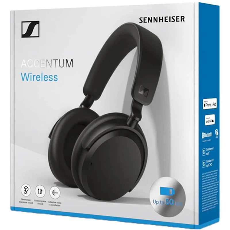 ACCENTUM Over-Ear Wireless Headphones (Black)