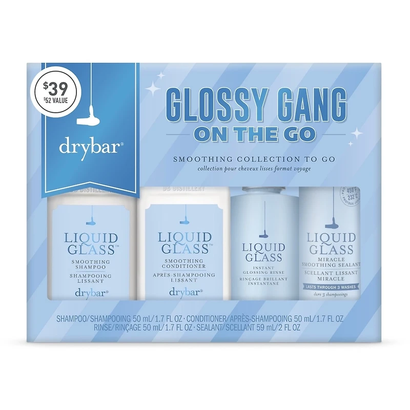 Glossy Gang On-The-Go Collection Pour Cheveux Lisses Format Voyage