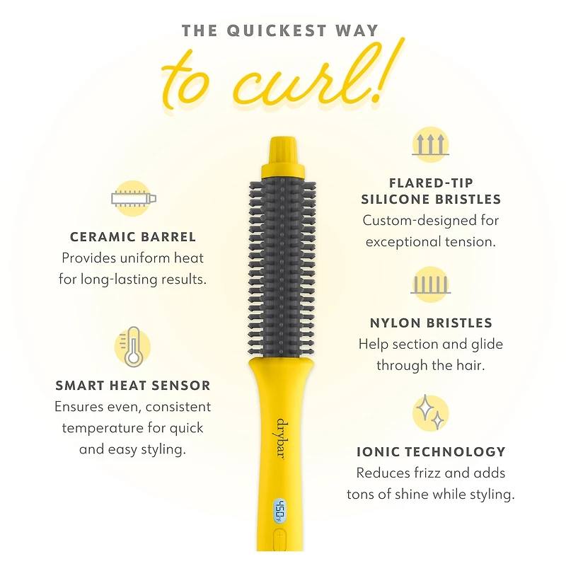 The Brush Crush Heated Straightening Brush