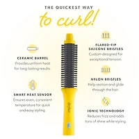 The Brush Crush Heated Straightening Brush