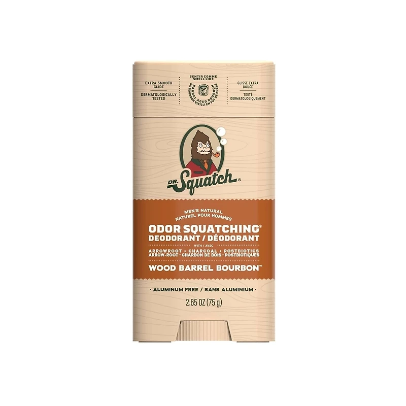 Men's Natural Deodorant, Wood Barrel Bourbon