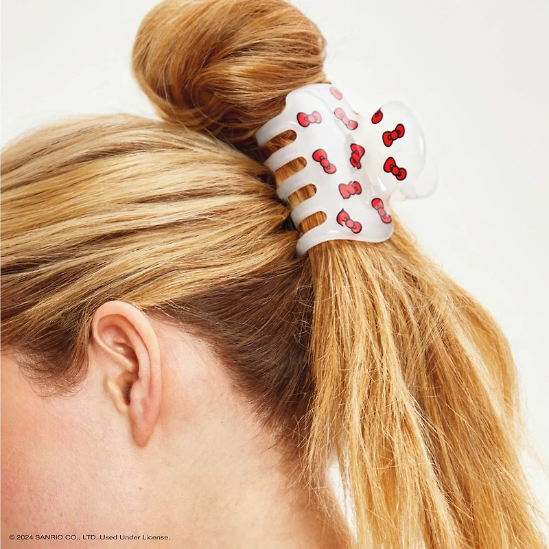Hello Kitty x Kitsch Recycled Plastic Claw Clip 1pc - Kitty Bows