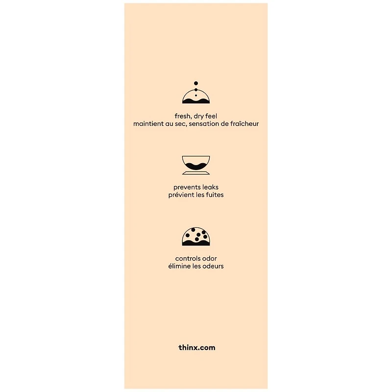 Thinx For All Leaks Light Absorbency Hi-Waist Bladder Leak Underwear, Medium, Desert Rose