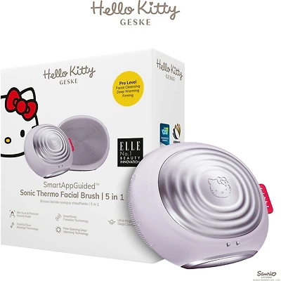 Brosse faciale thermo-sonique Hello Kitty (Violet)
