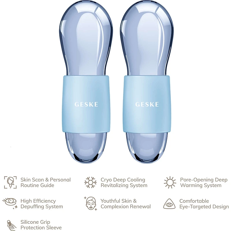 Massagers pour les yeux duo chaud et froid (Bleu)