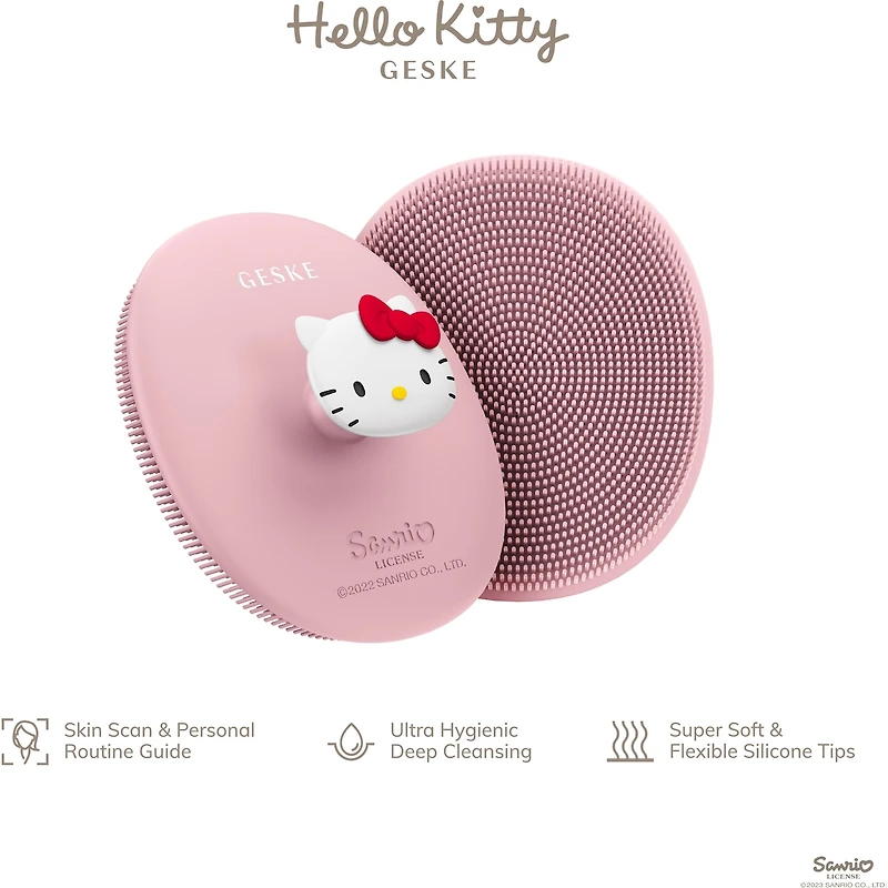 Brosse Faciale Hello Kitty 3-en-1 (Rose)
