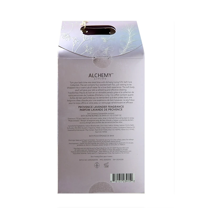 5pc Bath Fizzie and Pouf Collection