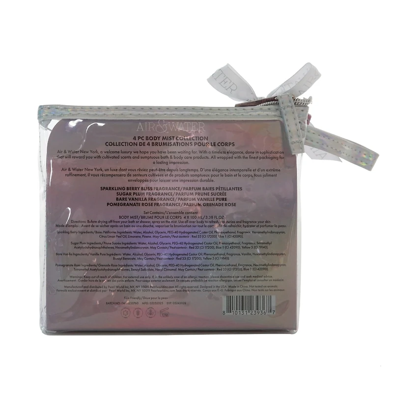 4 Pc Body Mist Set Collection