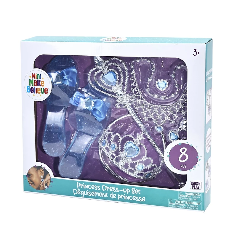 8pc Princess Set - Blue