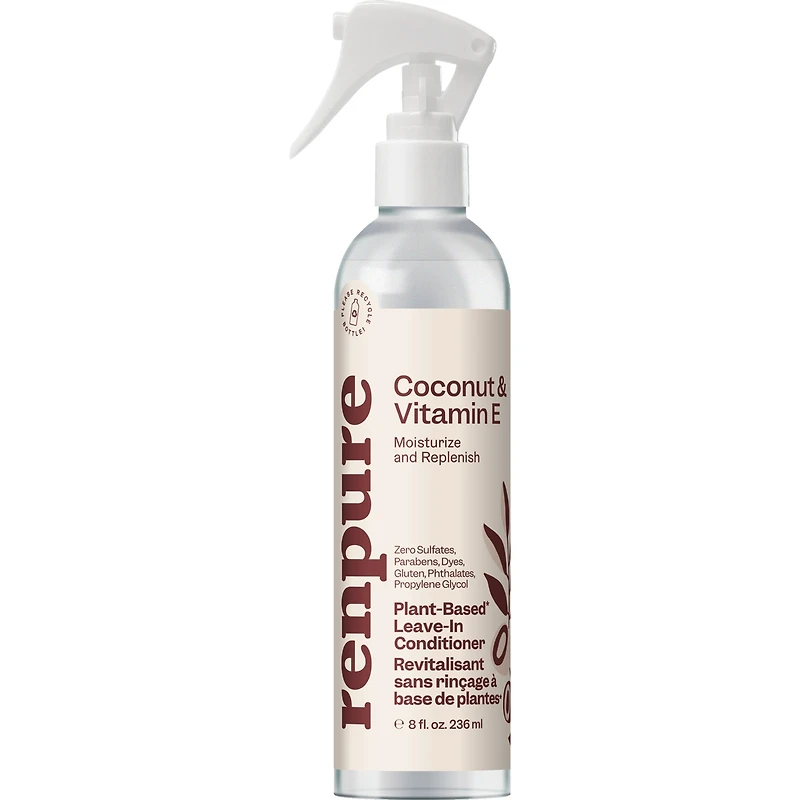 Renpure après-shampooing sans rinçage à la noix de coco et à la vitamine E