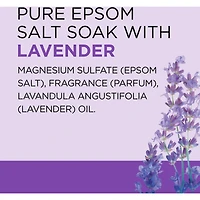 Salt Soak with Pure Epsom Salt, Soothe & Sleep with Lavender