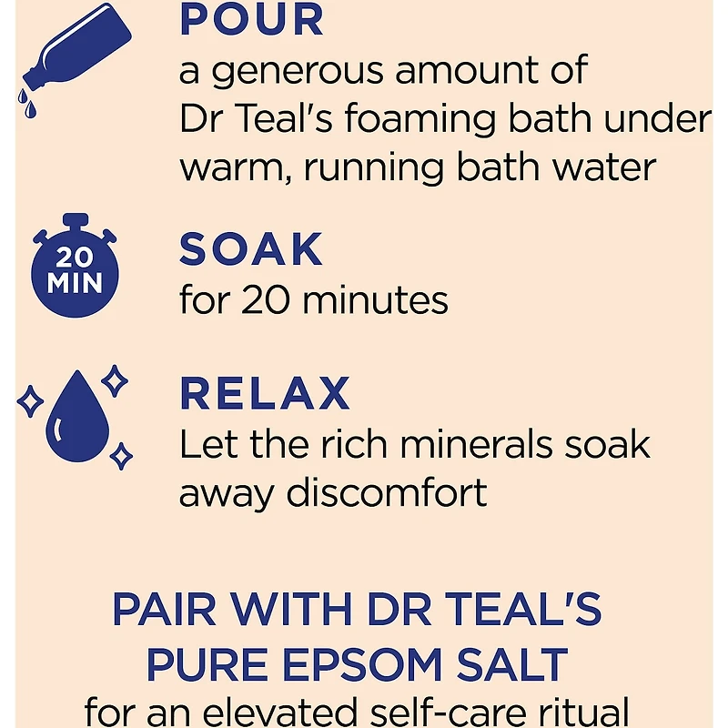 Foaming Bath with Pure Epsom Salt, Glow & Radiance with Vitamin C & Citrus Essential Oils