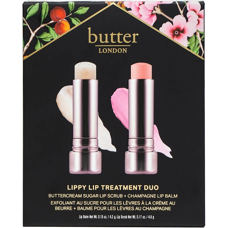 Exfoliant au sucre pour les lèvres à la crème au beurre + baume pour les lèvres au champagne
