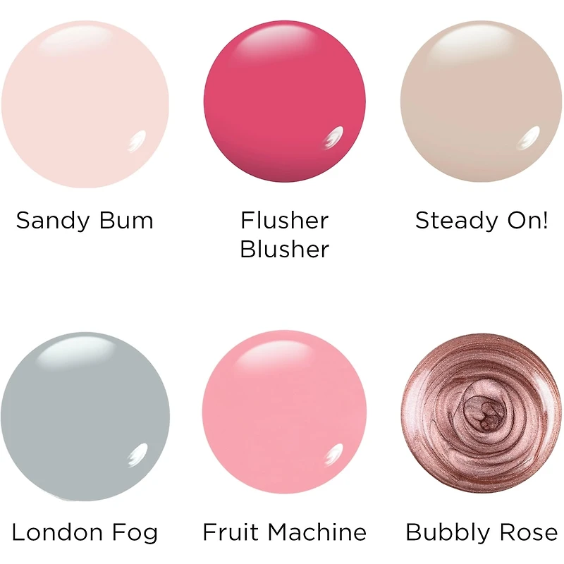 Ensemble de vernis à ongles Cakes & Cuppas, 6 pièces