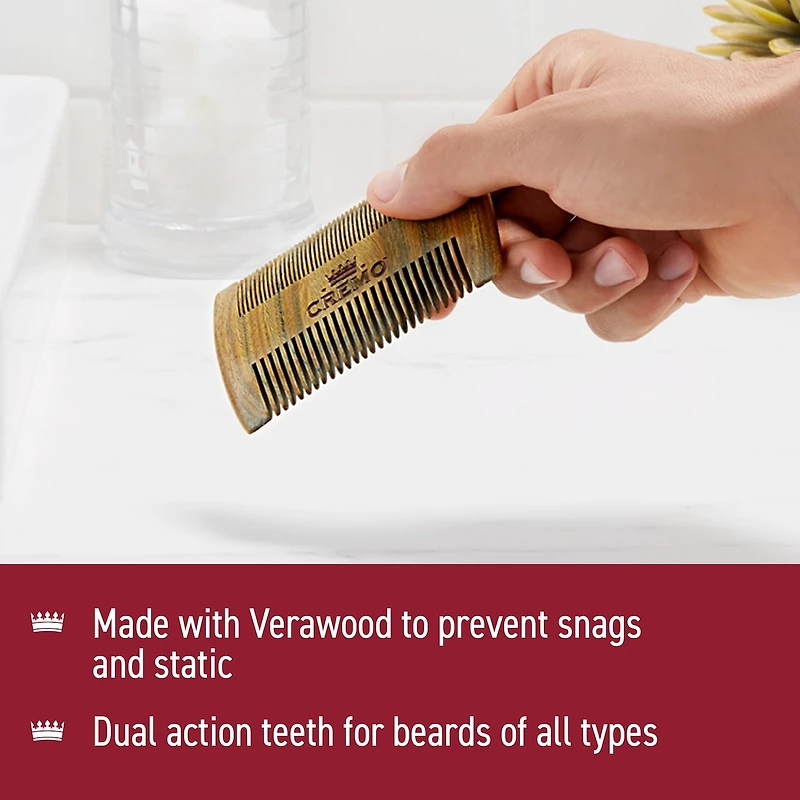 Cremo Dual-Sided Premium Beard Comb for Men