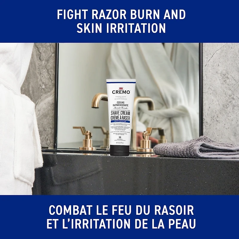 Cremo Mint Cooling Shave Cream for Men