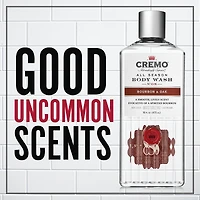 Gel douche au parfum de bourbon et de chêne de marque Cremo, 473 mL