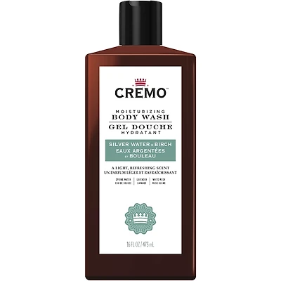 Cremo Silver Water & Birch Revitalizing Body Wash for Men, 473 mL