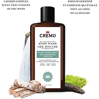 Cremo Silver Water & Birch Revitalizing Body Wash for Men, 473 mL