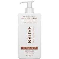 Shampooing hydratant Native Noix de coco et vanille