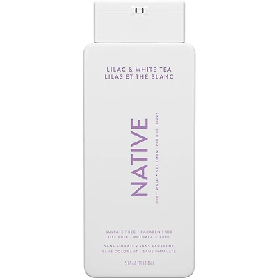 Natural Body Wash, Lilac & White Tea, Sulfate Free, Paraben Free