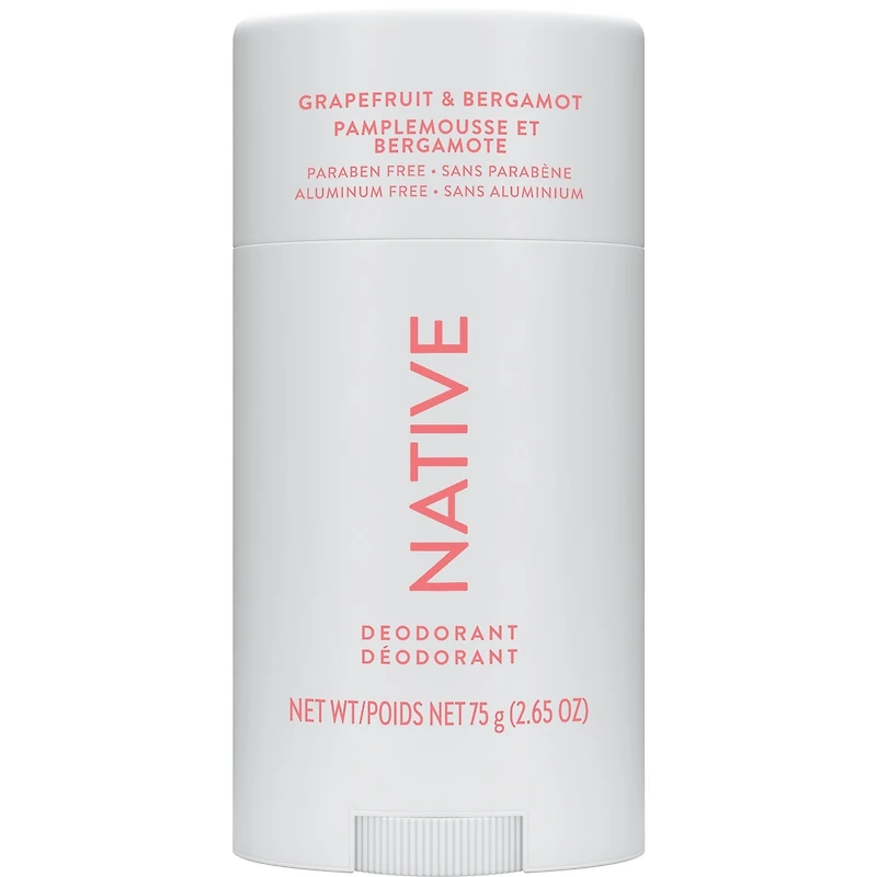 Natural Deodorant, Grapefruit & Bergamot, Aluminum Free