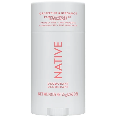 Natural Deodorant, Grapefruit & Bergamot, Aluminum Free