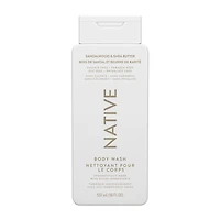 Natural Body Wash, Sandalwood & Shea Butter, Sulfate Free, Paraben Free