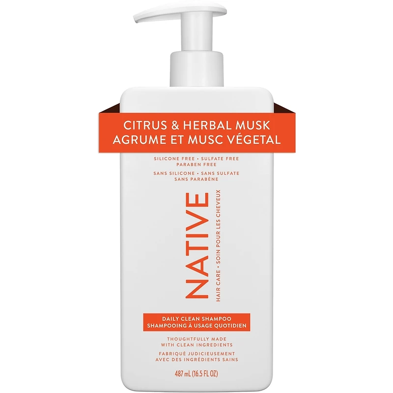 Revitalisant Nettoyage quotidien, agrumes et musc botanique, sans sulfate ni parabènes