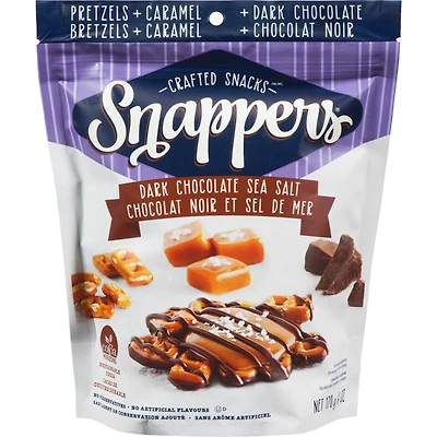 Snappers Caramel & Pretzel Cluster Dark Chocolate Sea Salt