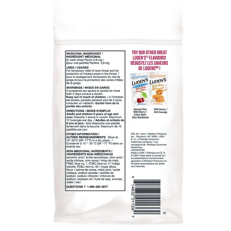 Luden's Pastilles Pour La Gorge Melon d'eau
