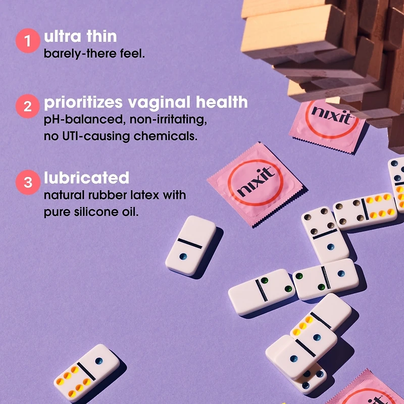 Lubricated latex condoms with reservoir tip