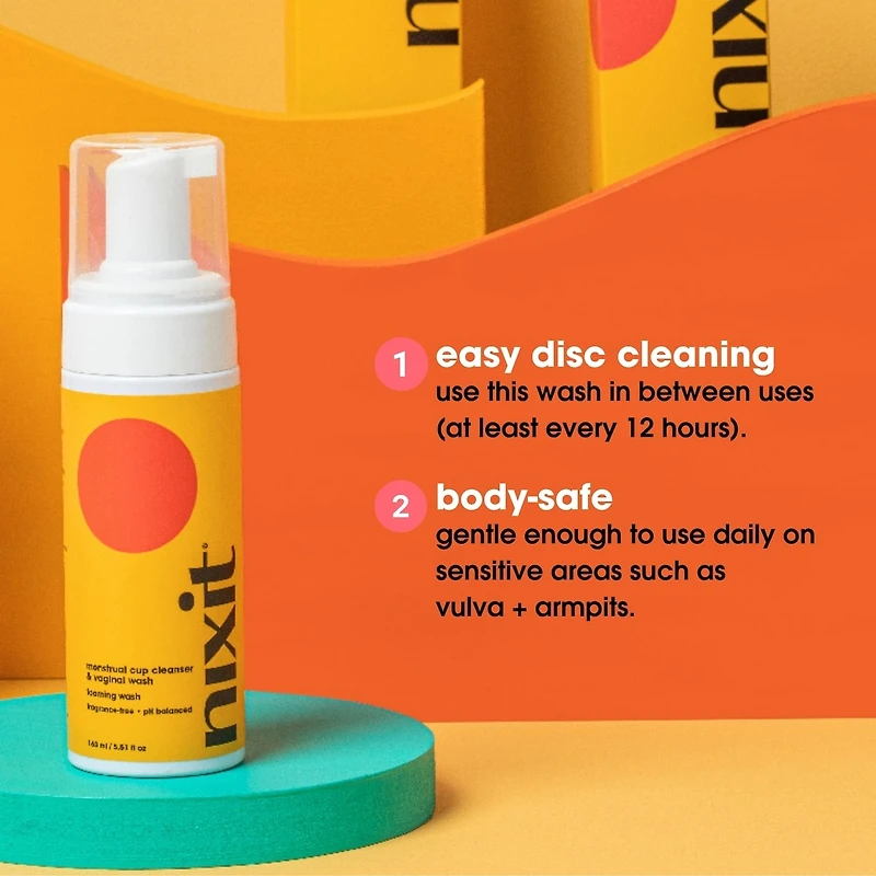 Menstrual cup cleanser & vaginal wash foaming wash (travel size)