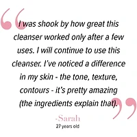Gel Nettoyant et Sérum Hydratant Anti-âge Confidence in a cleanser