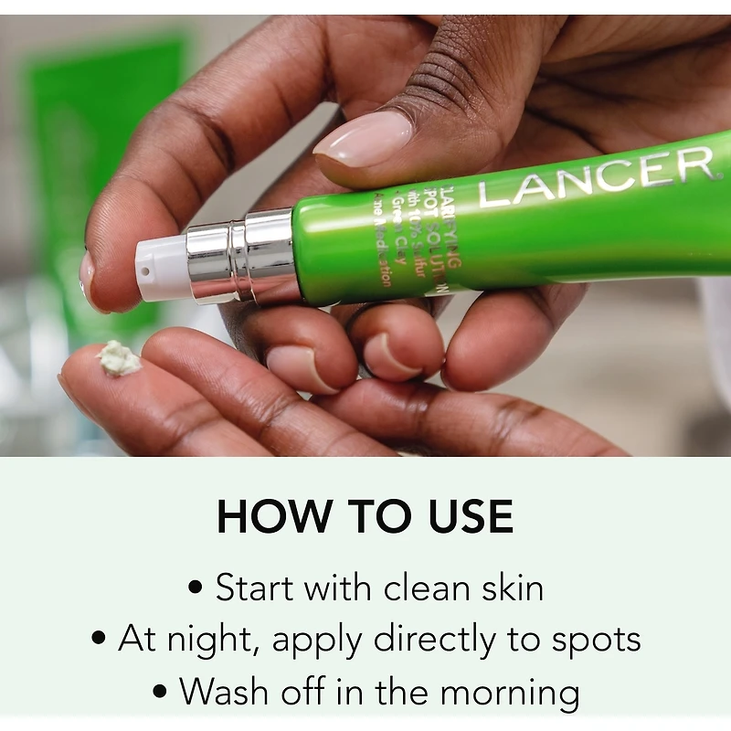 Clarifying Spot Solution with 10% Sulfur + Green Clay