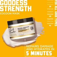 Masque capillaire hydratant réparateur pour cheveux secs, abîmés et bouclés, restaure l'hydratation, traitement capillaire à base d'huile de ricin pour les cheveux fragiles