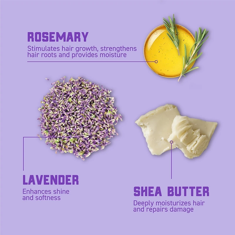 Après-Shampooing Hydratant et rehausseur de brillance avec Beurre de Shea,