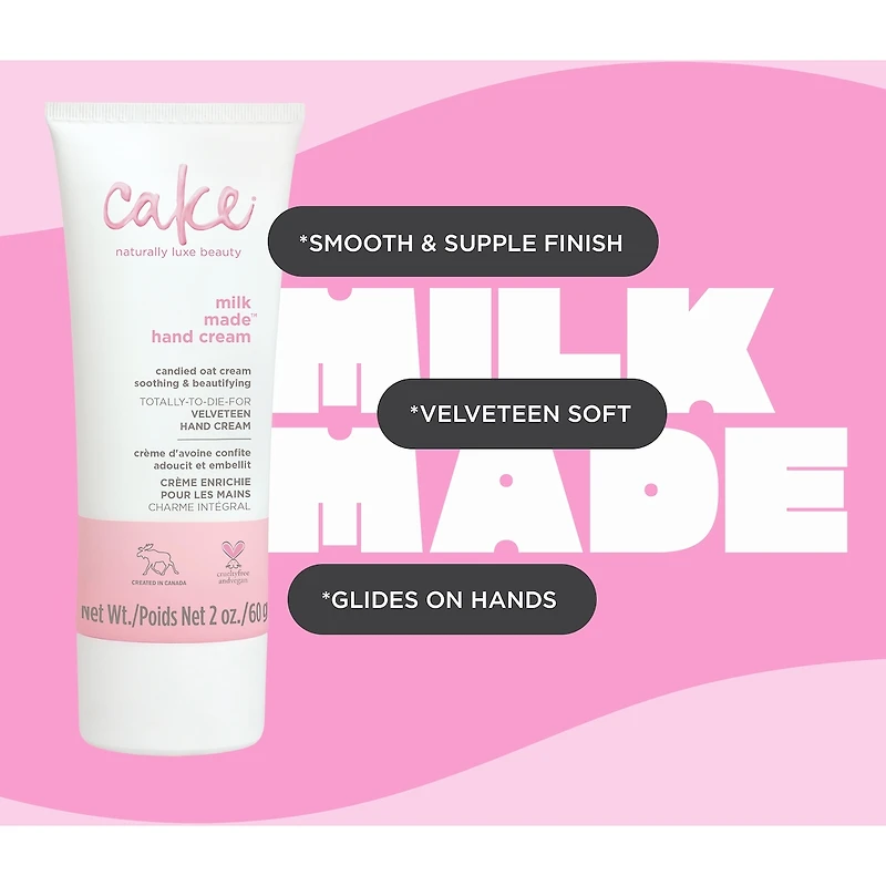 Cake Milk Made Lotion Pour Les Mains Enrichie
