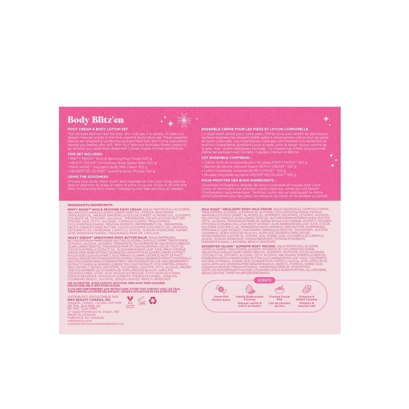 Body Blitz'en Body Lotion & Foot Cream Set