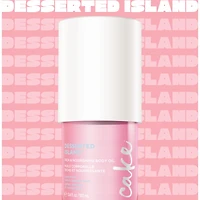 Cake Beauty Body Oil, Desserted Island - Rich & Nourishing Body Oil - Sunny & Sweet Scent - 3.4 Fl Oz / 100 mL