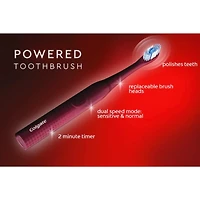Colgate Optic White Pro Series Sonic Brosse À Dents À Piles, Noire