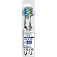 360 Advanced Floss-Tip Toothbrush, Adult Soft, 2 Pack