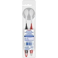 Brosse à dents manuelle Optic White Pro Series avec charbon pour adultes - paquet de 2