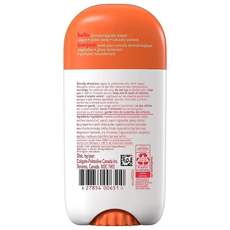 Peach Sparkle Aluminum Free Deodorant for Women