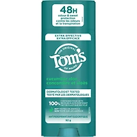 Antisudorifique Tom's of Maine Concombre et aloès pour les femmes et les hommes, 92 g